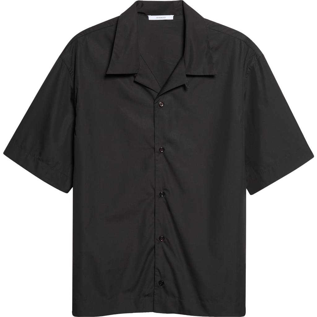 Givenchy Givenchy Short Sleeve Cotton Poplin Graphic Bowling Shirt