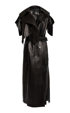 Givenchy Givenchy Sleeveless Leather Trench Coat