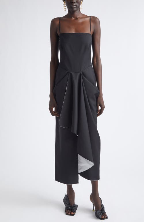 Givenchy Givenchy Sliced Draped Wool & Mohair Dress