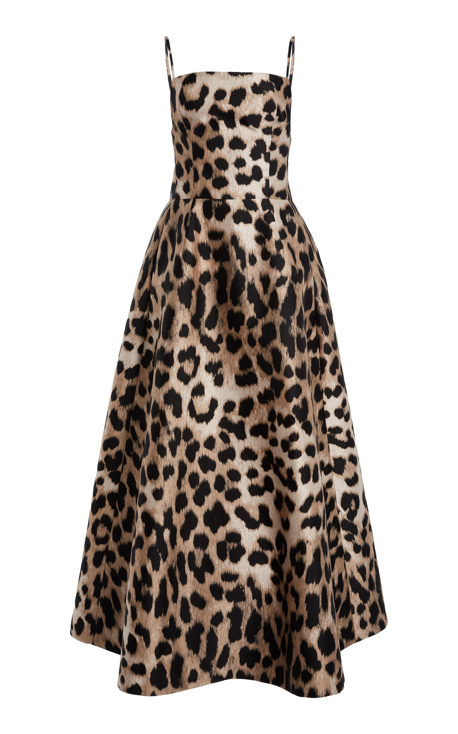 Givenchy Givenchy Sliced Leopard Midi Dress