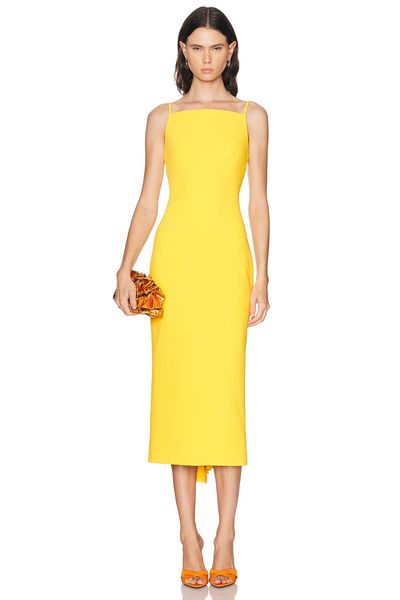 Givenchy Givenchy Sliced Midi Kickback Dress