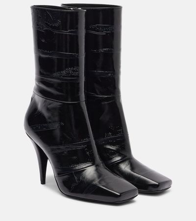Givenchy Givenchy Sliced Square 95 leather ankle boots
