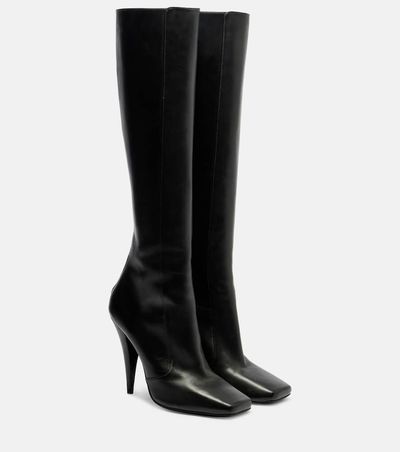 Givenchy Givenchy Sliced Square leather knee-high boots
