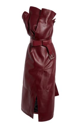Givenchy Givenchy Trench Belted Leather Midi Dress