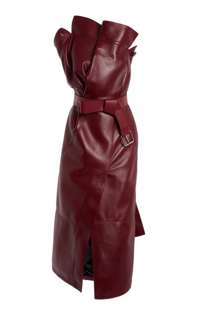 Givenchy Givenchy Trench Belted Leather Midi Dress