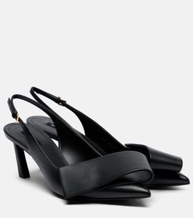 Givenchy Givenchy Twisted Ribbon leather slingback pumps