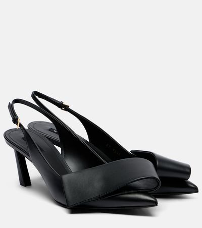 Givenchy Givenchy Twisted Ribbon leather slingback pumps