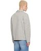 Givenchy Givenchy White & Navy Striped Workwear Jacket - 3