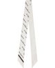 Givenchy Givenchy White 'Givenchy Shadow' Bicolor Bandeau Silk Scarf - 1