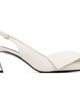 Givenchy Givenchy White Twisted Ribbon Slingback Heels - 1