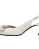 Givenchy Givenchy White Twisted Ribbon Slingback Heels - 3
