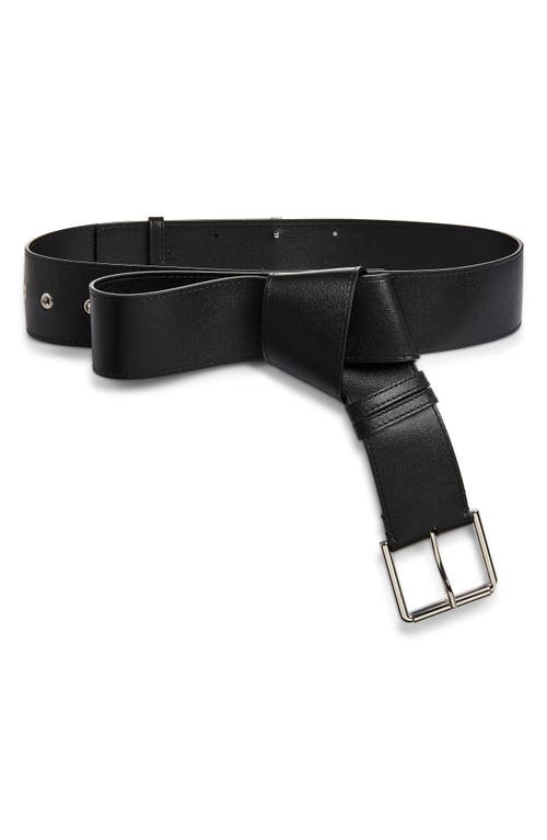 Givenchy Givenchy Windsor Knot Leather Belt with Buckle