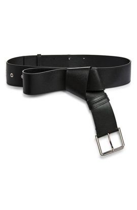 Givenchy Givenchy Windsor Knot Leather Belt with Buckle
