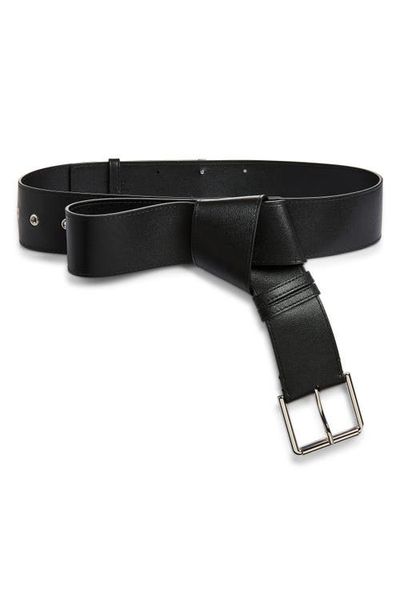 Givenchy Givenchy Windsor Knot Leather Belt with Buckle