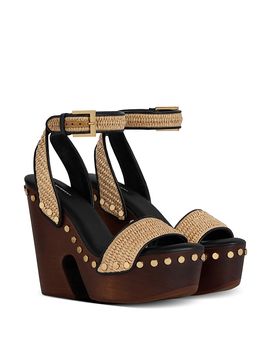 Givenchy Givenchy Women's Studded Platform Wedge Sandals