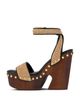 Givenchy Givenchy Women's Studded Platform Wedge Sandals - 4