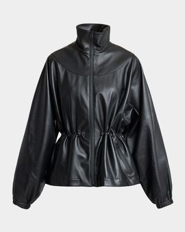 Givenchy Leather Drawstring Tracksuit Jacket