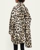 Givenchy Leopard Jacquard Short Cocoon Coat With Scarf - 3