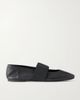 GIVENCHY Logo-appliquéd leather ballerina flats - 1