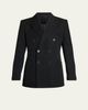 Givenchy Men's Wool Gabardine Double-Breasted Jacket - 1