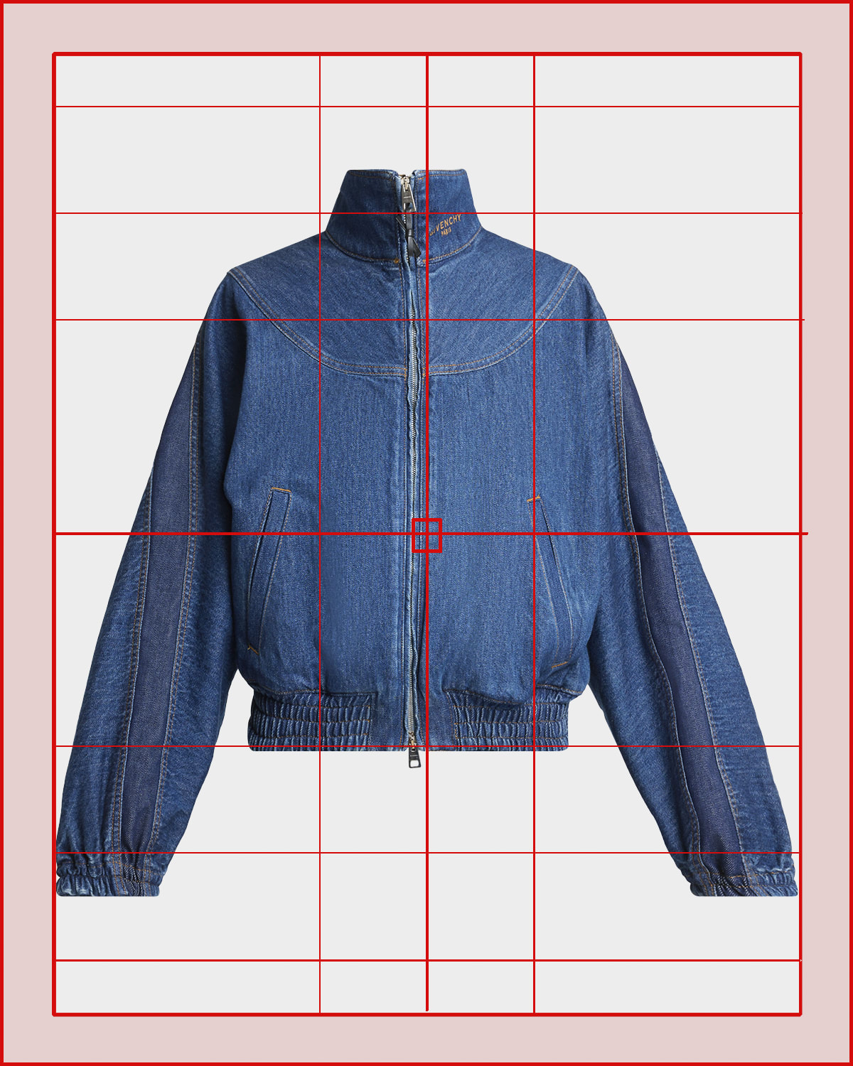 Givenchy Paneled Denim Bomber Jacket