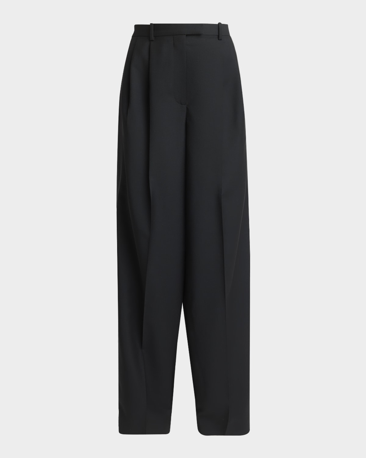 Givenchy Pleated Wool-Mohair Tuxedo Pants