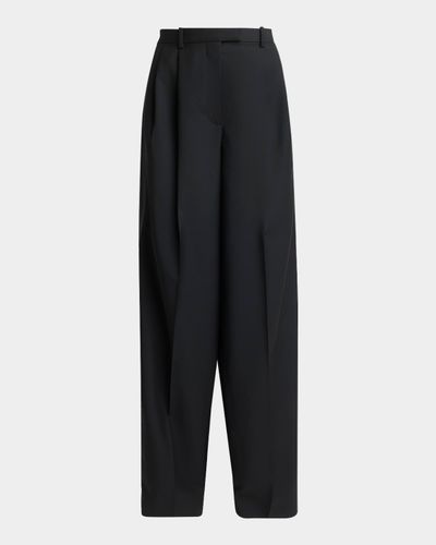 Givenchy Pleated Wool-Mohair Tuxedo Pants