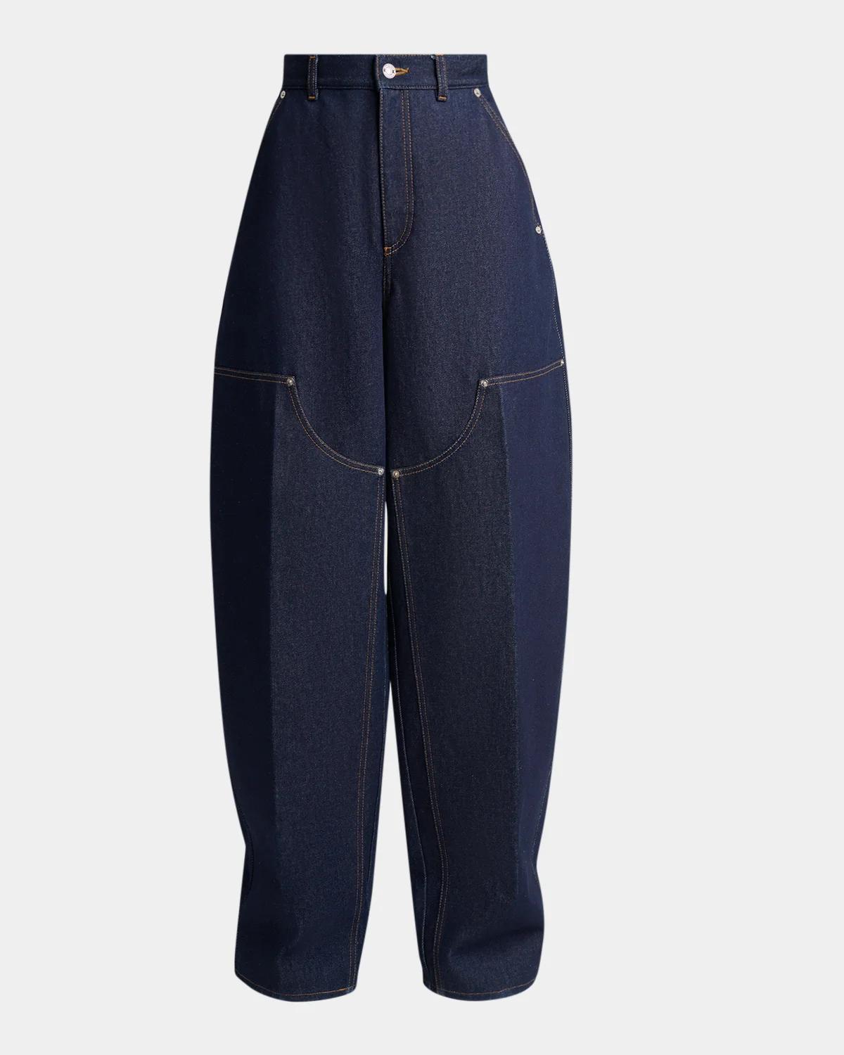 Givenchy Raw Denim Balloon Barrel-Leg Jeans