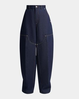 Givenchy Raw Denim Balloon Barrel-Leg Jeans