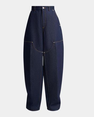 Givenchy Raw Denim Balloon Barrel-Leg Jeans
