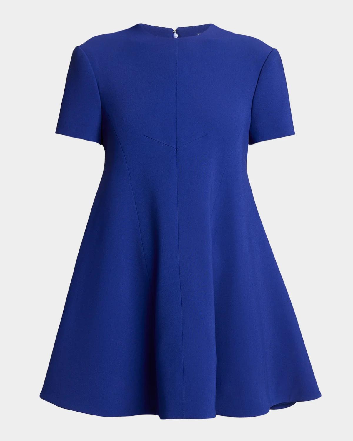 Givenchy Short-Sleeve Mini Swing Dress