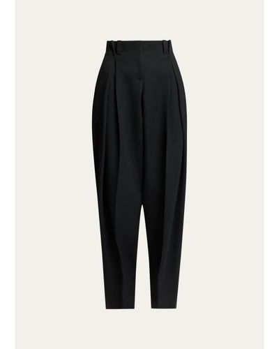 Givenchy Silk Pants with Inverted Pleats