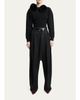 Givenchy Silk Pants with Inverted Pleats - 2