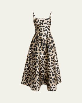 Givenchy Sleeveless Animal-Print Gown