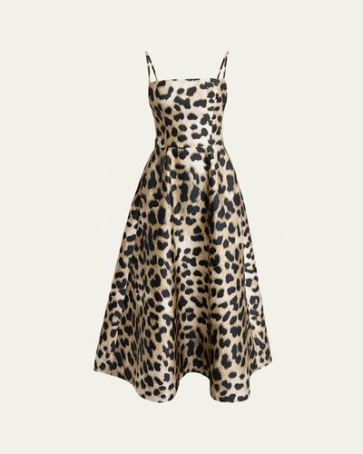 Givenchy Sleeveless Animal-Print Gown