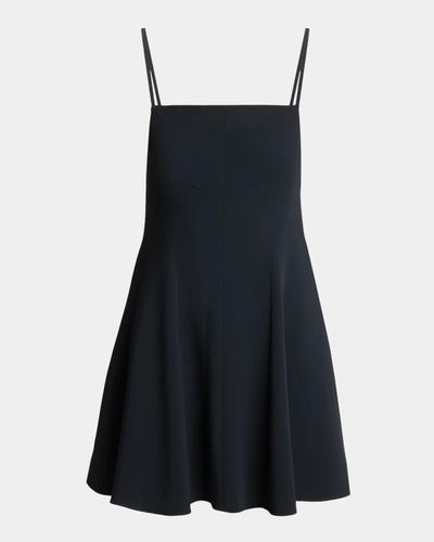 Givenchy Sliced Neck Sleeveless Mini Swing Dress