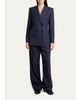 Givenchy Striped Pleated Wool-Cashmere Pants - 2