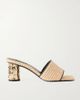 GIVENCHY Tape raffia mules - 1