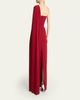 Givenchy Twisted One-Shoulder Cape Gown - 3
