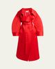 Givenchy Voluminous Belted Silk Coat - 1