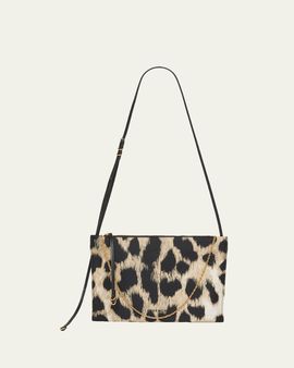 Givenchy Voyou Animal-Print Pochette Shoulder Bag