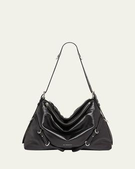 Givenchy Voyou Buckle-Embellished Shoulder Bag in Leather