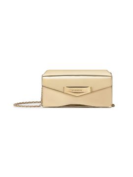Givenchy Women's Antigona Wallet with Chain in Mirror Leather