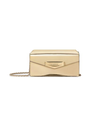 Givenchy Women's Antigona Wallet with Chain in Mirror Leather