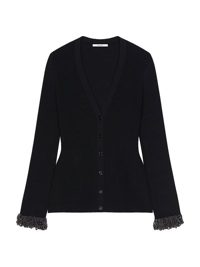 Givenchy Women's Cardigan in Knit with Embroidered Pearls