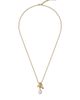 Givenchy Women's Chain Link Necklace in Metal and Pearl - 1