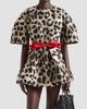 Givenchy Women's Cocoon Mini Dress in Leopard Jacquard - 3