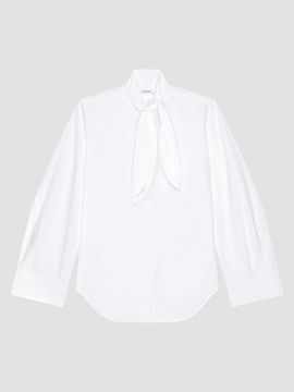 Givenchy Women's Cocoon Shirt in Poplin with Bow