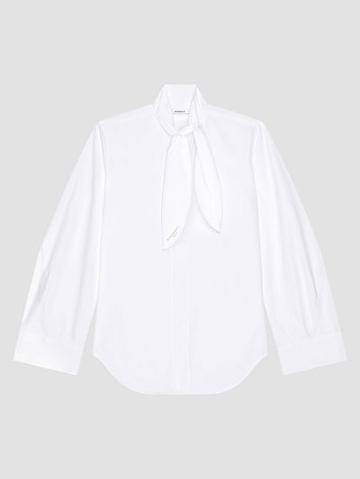Givenchy Women's Cocoon Shirt in Poplin with Bow