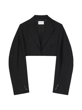 Givenchy Women's Cropped Cocoon Blazer in Wool and Wohair